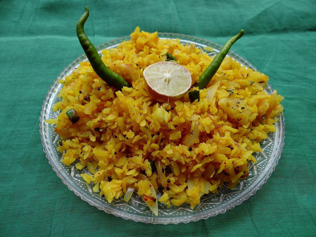 A plate of poha